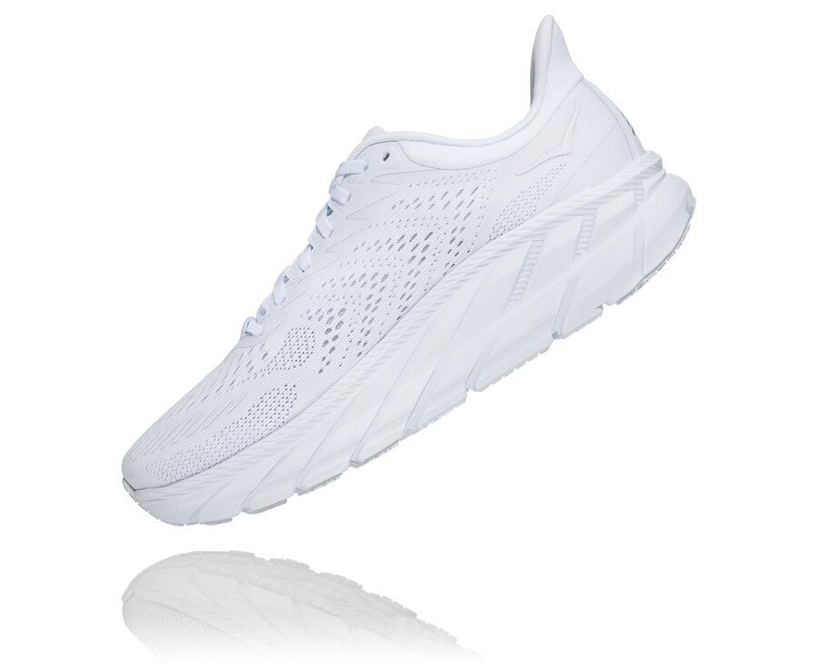 Hoka One One Koşu Ayakkabısı Erkek Beyaz - Clifton 7 - CA4210567